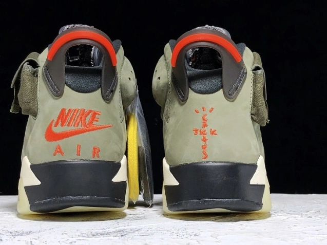Bmlin Shoes Air Olive Jordan Travis 6 CN1084-200 Scott Medium x 0818